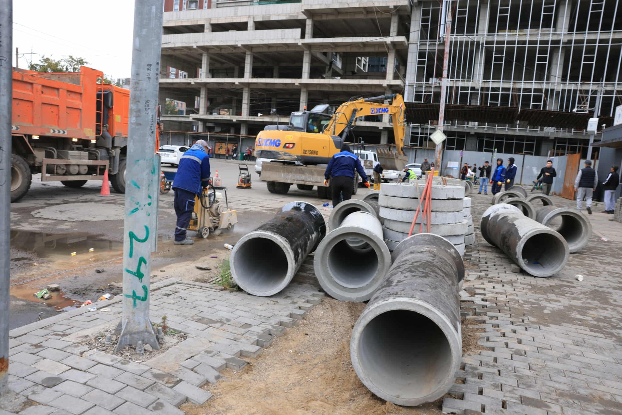 Энэ жил 16 байршилд автозамын борооны ус зайлуулах шугам сүлжээ угсарна