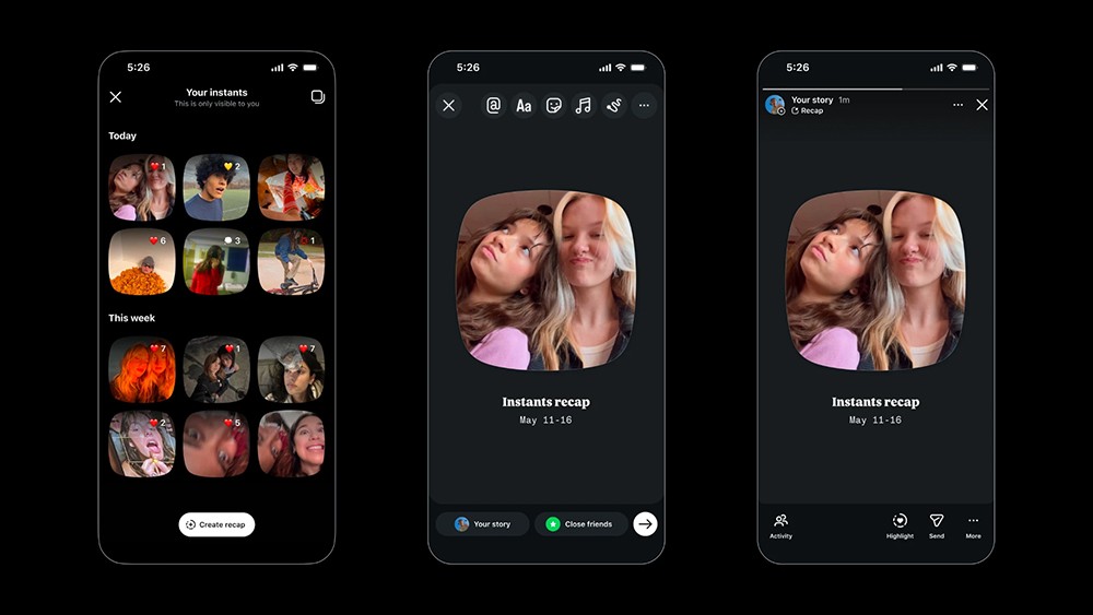 Инстаграм платформ Snapchat болон BeReal-тэй төстэй "Instant" функцыг нэвтрүүлжээ