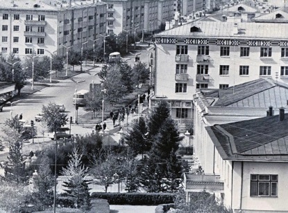 People walking through the center of Ulaanbaatar 1971 – Unknown Photographer