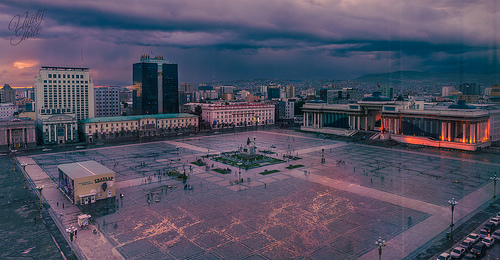 Marrying the old and the new - The municipality building in central Ulaanbaatar