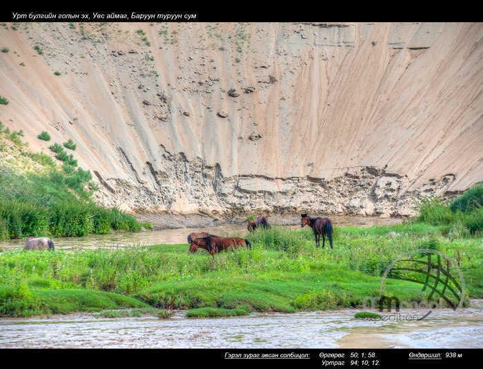 "Ulaan bulag" river, Baruun-Turuun slum, Uvs aimag