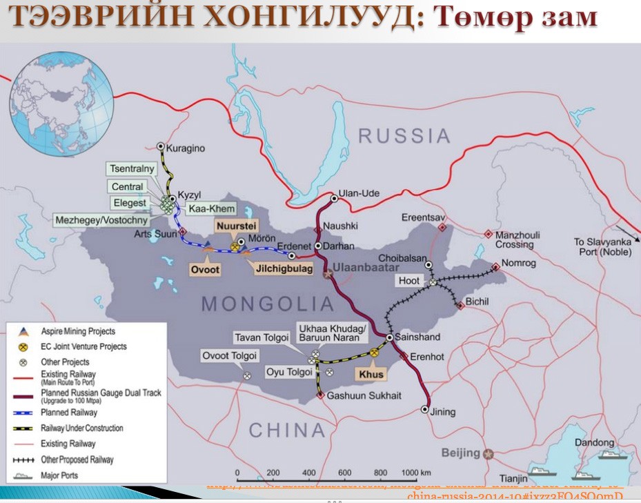 D.Shurkhuu: Two broad gauge tracks to go in and out through regions of ...