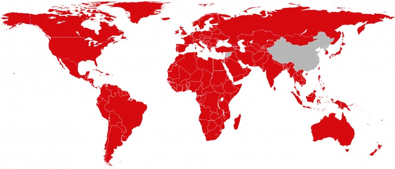 Netflix нэвтэрсэн орнуудыг улаанаар тэмдэглэжээ