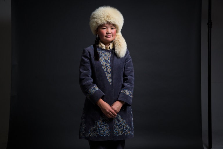Aisholpan Nurgaiv, the subject of the documentary “The Eagle Huntress,” by Otto Bell. Credit Benjamin Norman for The New York Times