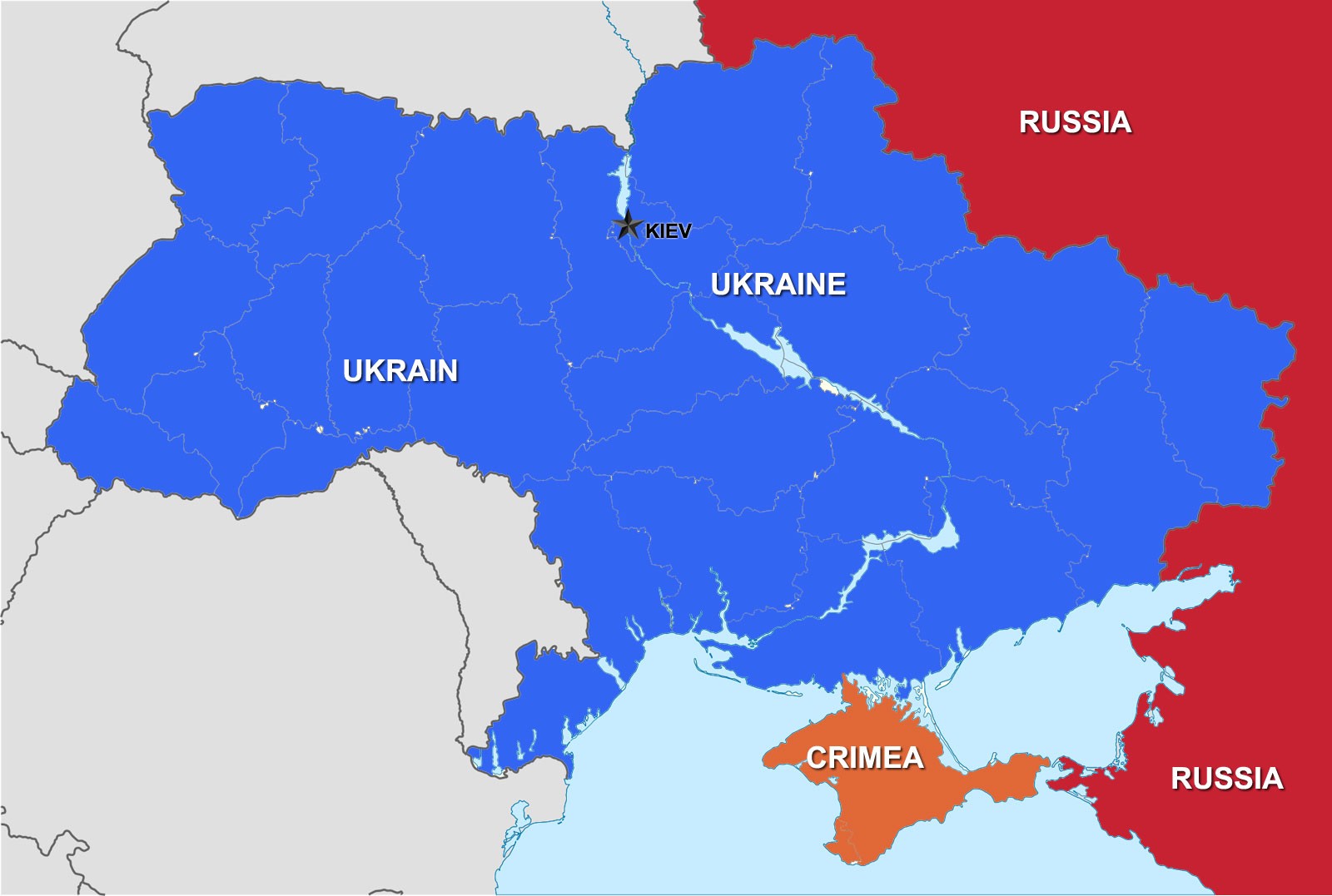 Украин, Крым, Оросын нутаг дэвсгэр