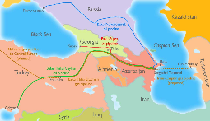 Азербайжаны газрын тос, хийн хоолойнууд