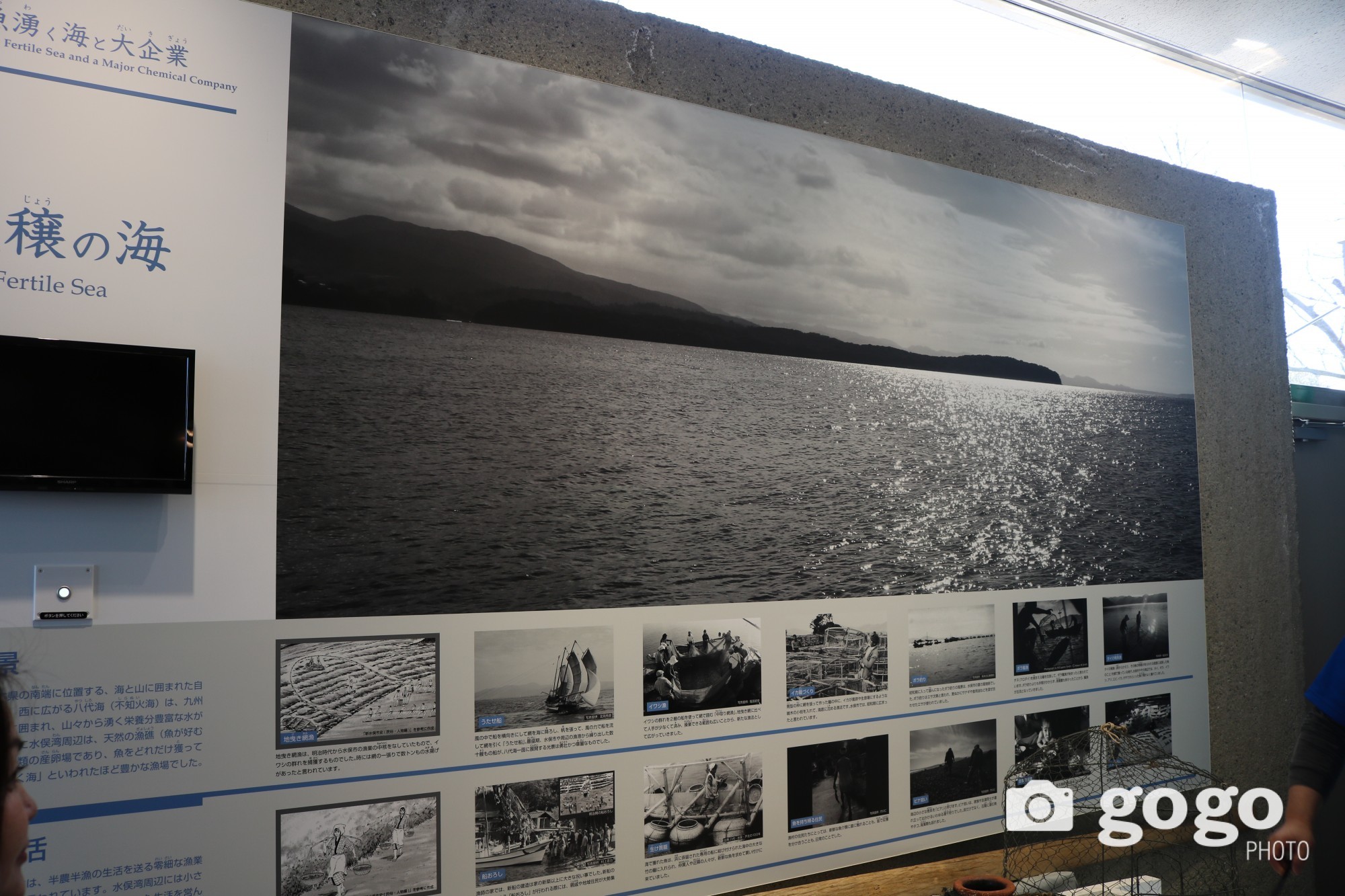 Минамата өвчний эх сурвалжийн музей- Минамата өвчин гарахаас өмнөх далайн зураг    