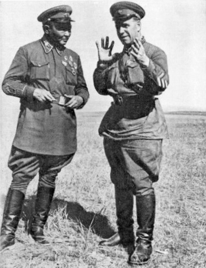 Х.Чойбалсан, Г.Жуков нар Халхын гол. 1939 он