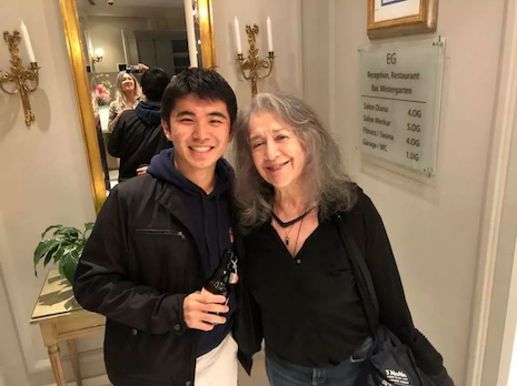 Tony Yang with Martha Argerich