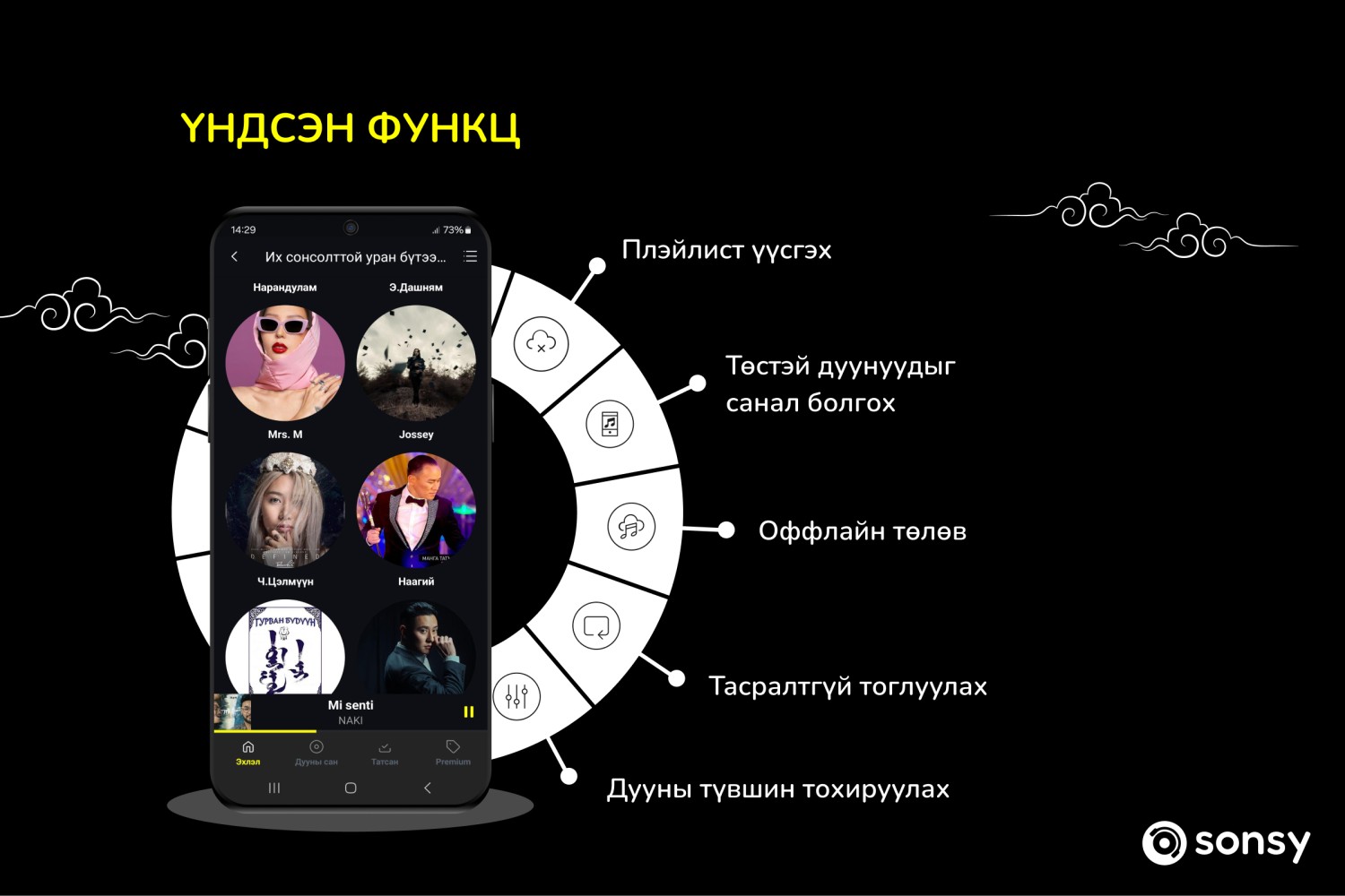Датагүй ч ашиглаж болох Монгол дууны апп 