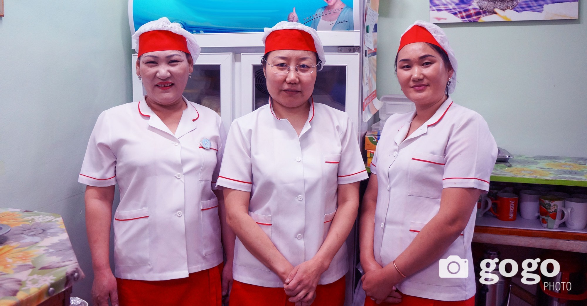 Ts.Altantsetseg, T.Tsolmon and Z.Narantuya work at  Maral restaurant. They want all women in Mongolia to be happy and good. 