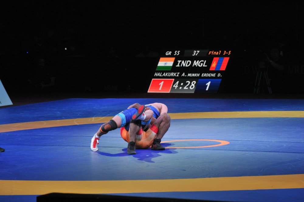 PHOTO 2022 Asian Wrestling Championship kickoff in BuyantUkhaa sport complex
