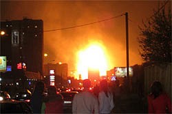 Хийн хоолой дэлбэрснээр Москвачууд утсан холбоогүй болжээ